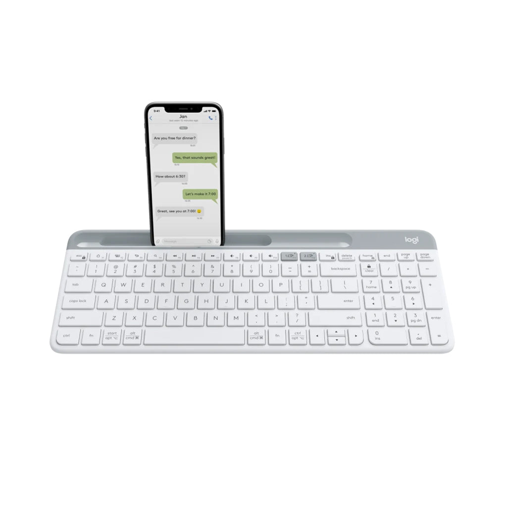 A Photo Of Logitech K580 Slim - Multi-Device Wireless Keyboard