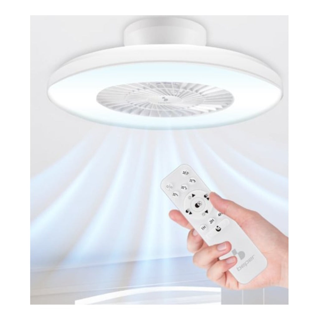 A Photo Of Beper Ceiling Fan With Led Light - P206VEN650