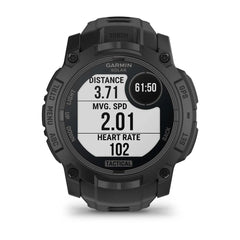 A Photo Of Garmin Instinct 3 - 50 mm - Solar - Tactical Edition Black with Black Band