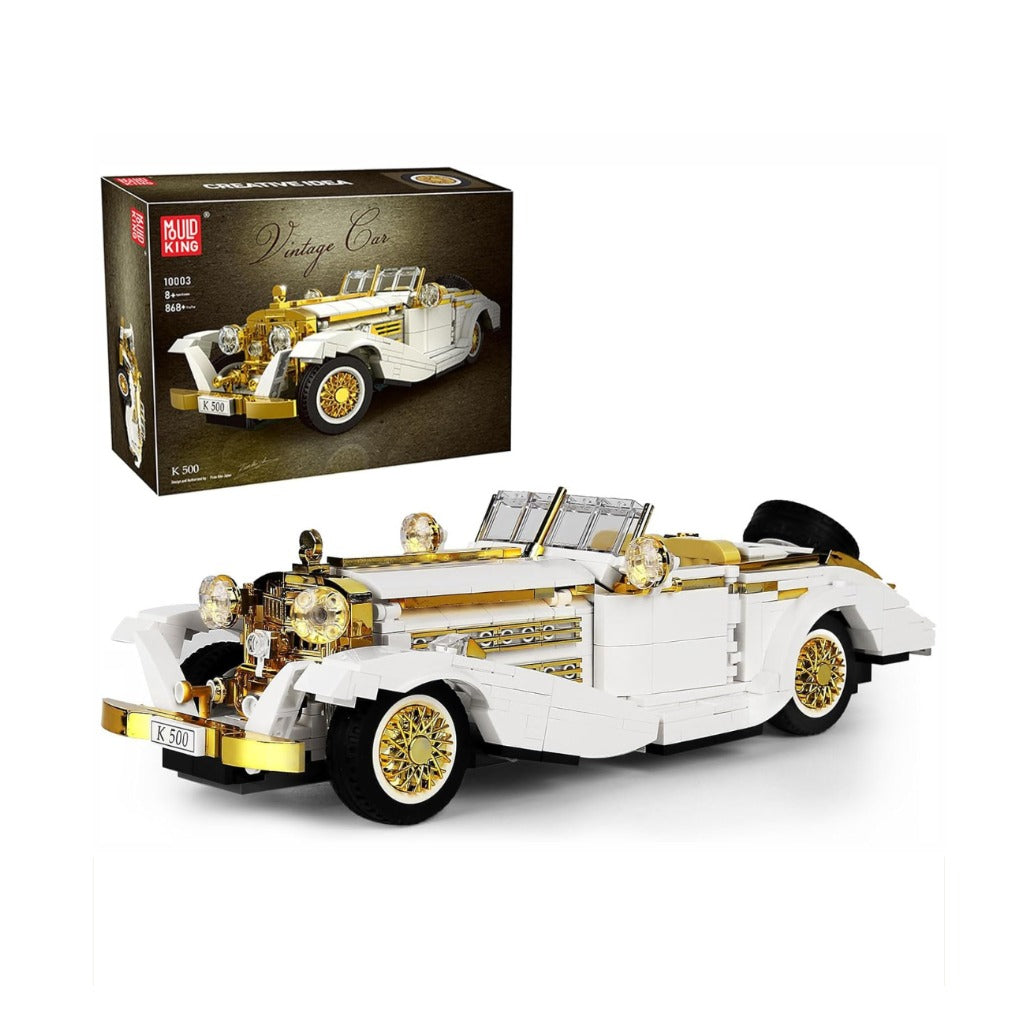 A Photo Of Mould King Mercedes Benz K500 Vintage Car Building Toy Set - 958 Pieces - 10003S