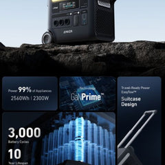 A Photo Of Anker SOLIX F2600 Portable Power Station – 2560Wh｜2400W