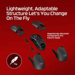 A Photo Of HyperX Pulsefire Saga Pro Wireless Gaming Mouse – Black