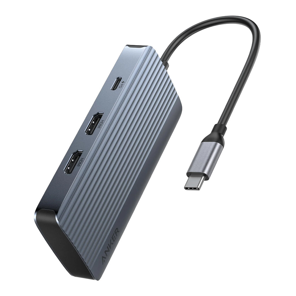 A Photo Of Anker USB-C Hub 7-in-1 Dual Display Adapter - A8374AA1