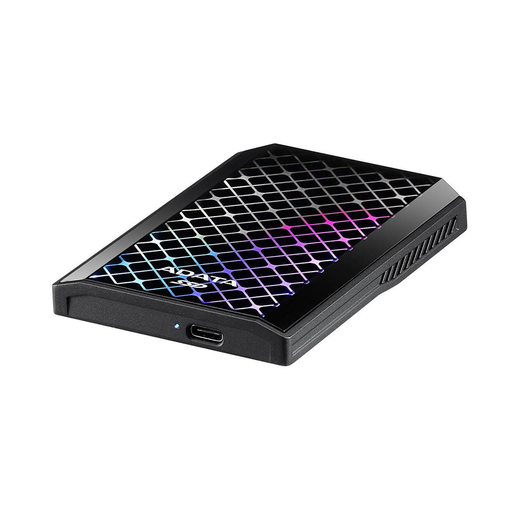 A Photo Of ADATA SE900G 2TB RGB External SSD - USB 3.2 Gen 2x2 Type-C, 2000 MB/s, High-Performance and Stylish