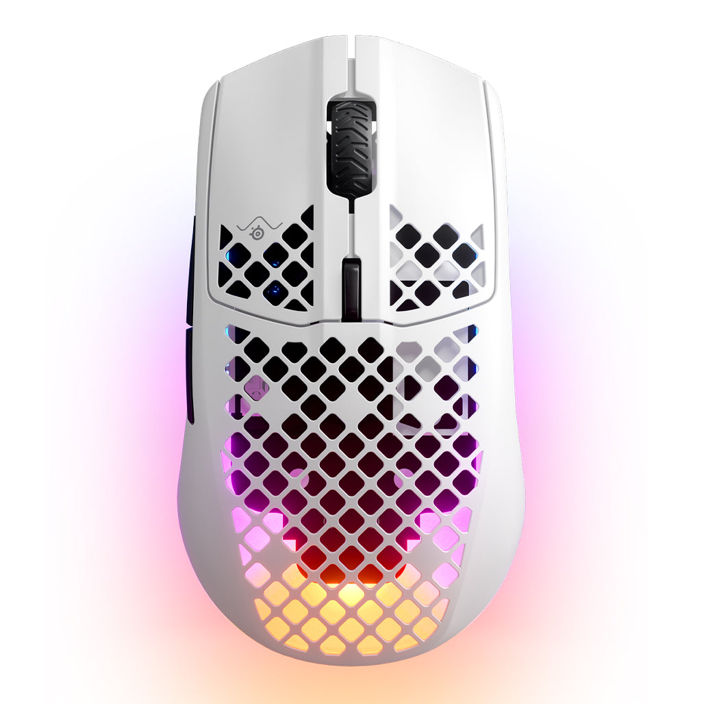 A Photo Of SteelSeries Aerox 3 Snow - Wireless Ultra-Lightweight Gaming Mouse