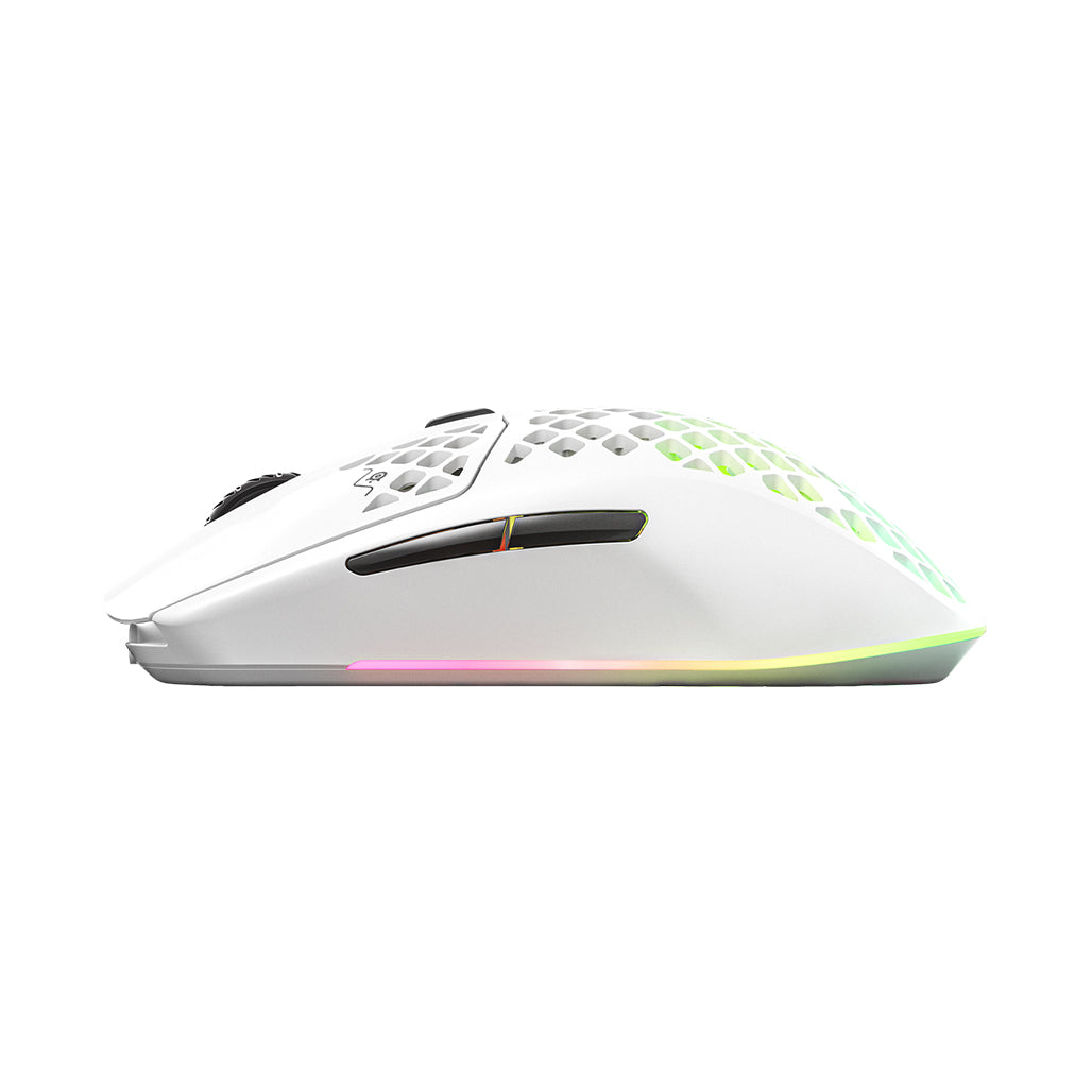 A Photo Of SteelSeries Aerox 3 Snow - Wireless Ultra-Lightweight Gaming Mouse