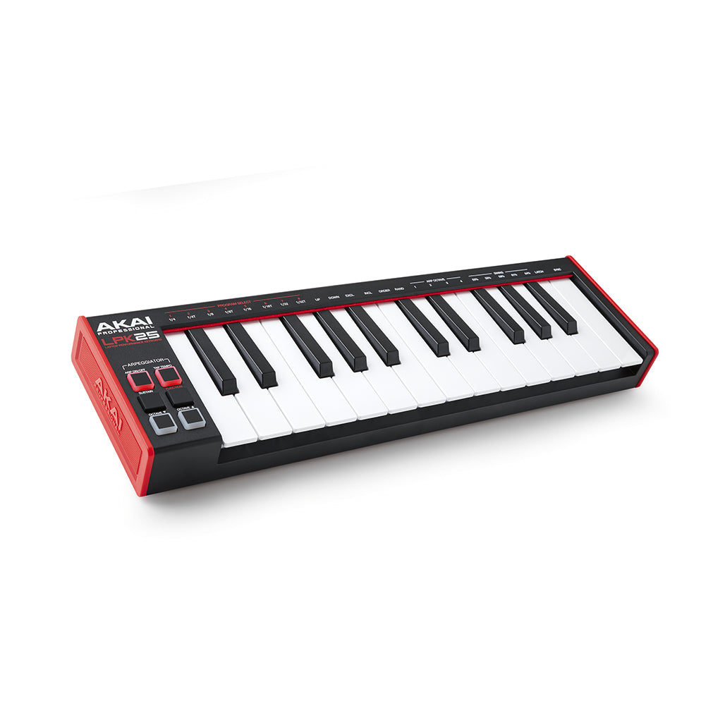A Photo Of AKAI LPK25 MK2 - 25-Key USB MIDI Keyboard Controller