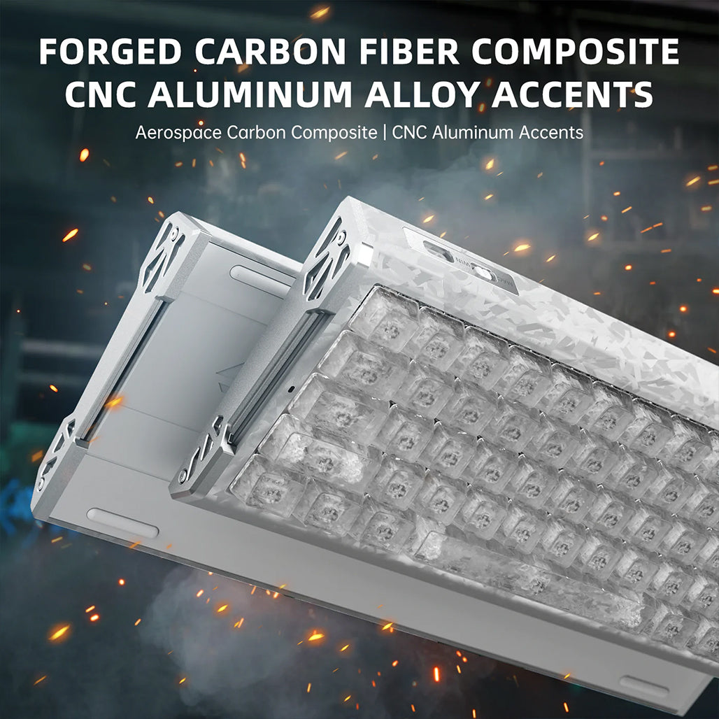 A Photo Of ATTACK SHARK R68 HE Carbon Fiber Rapid Trigger Keyboard – 60% Wired 8KHz Magnetic Gaming Keyboard