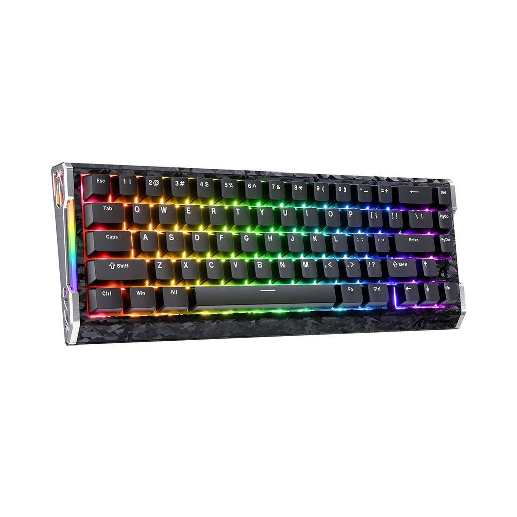 A Photo Of ATTACK SHARK R68 HE Carbon Fiber Rapid Trigger Keyboard – 60% Wired 8KHz Magnetic Gaming Keyboard