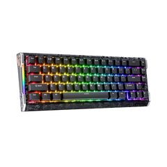 A Photo Of ATTACK SHARK R68 HE Carbon Fiber Rapid Trigger Keyboard – 60% Wired 8KHz Magnetic Gaming Keyboard