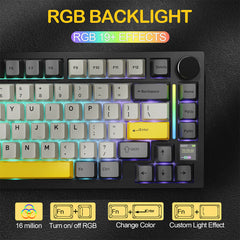 A Photo Of Attack Shark X820 Ultra - 75% Tri-Mode Gasket Wireless Mechanical Gaming Keyboard