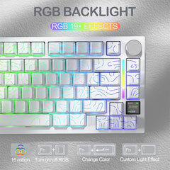A Photo Of Attack Shark X820 Ultra - 75% Tri-Mode Gasket Wireless Mechanical Gaming Keyboard