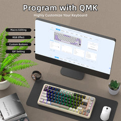 A Photo Of Attack Shark X85 Pro - 75% Wireless Mechanical Gaming Keyboard - Blueberry Switch (Linear)