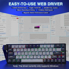 A Photo Of AULA WIN68 HE PRO - Magnetic Gaming Keyboard
