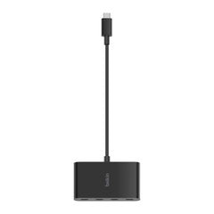 A Photo Of Belkin USB-C to 4-Port Hub – 10Gbps Data Transfer, 100W PD, Universal Compatibility