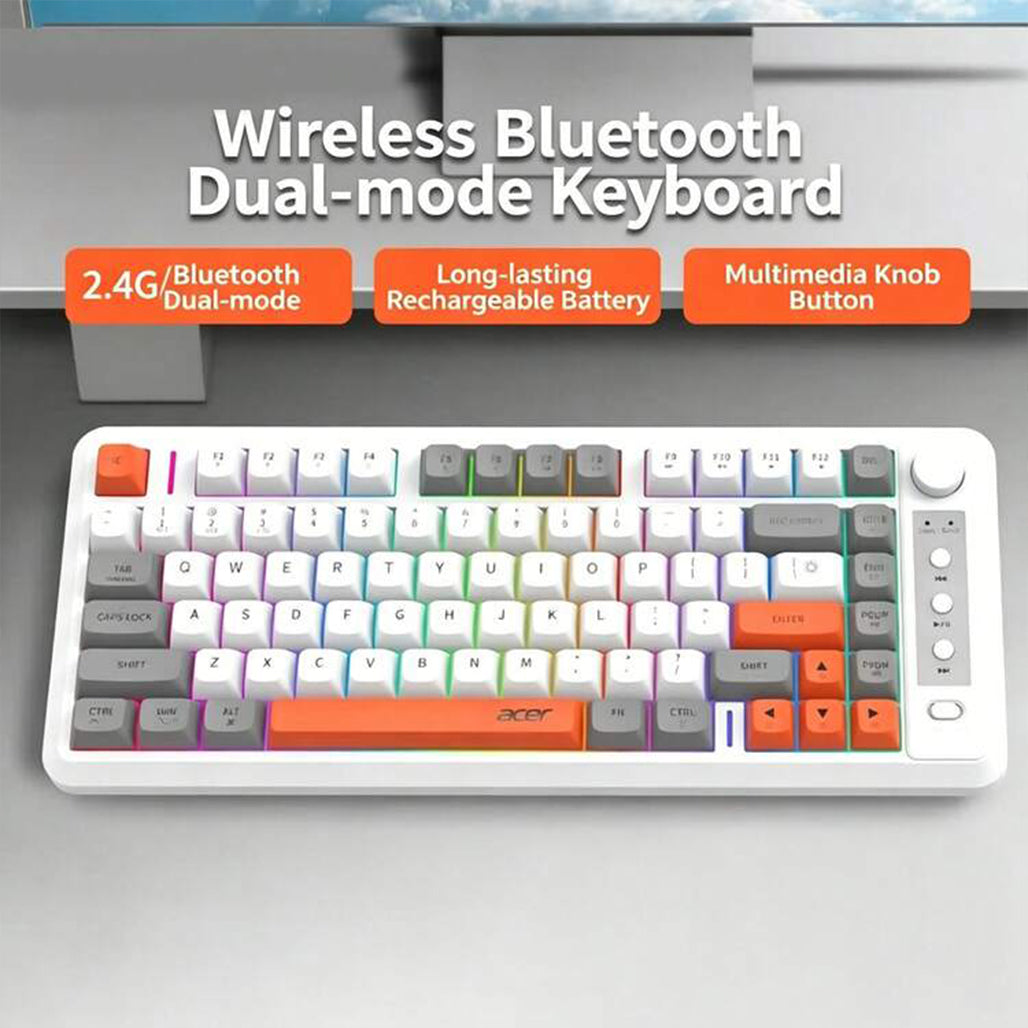 A Photo Of Acer OKR248 - 70% 81-Key Dual-Mode Wireless Mechanical Keyboard