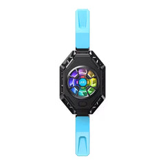 A Photo Of All-in-One P50 Semiconductor Fast Cooling Fan with RGB Light – Universal Back Clip Radiator for Tablets & Phones