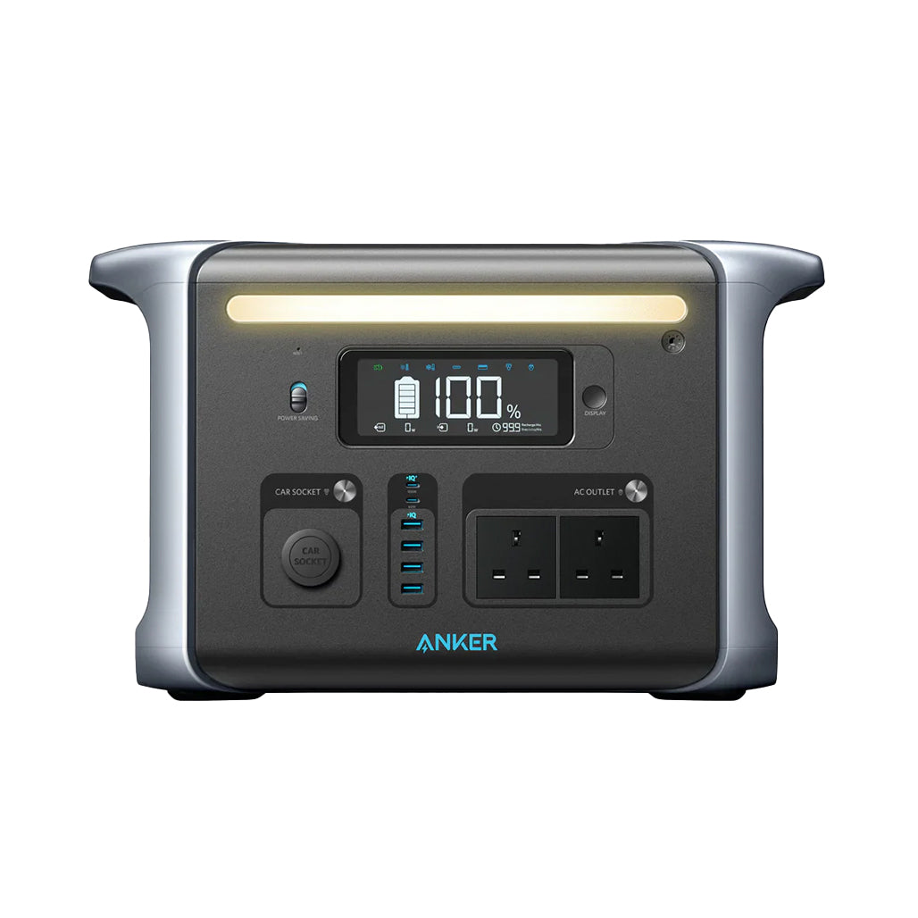A Photo Of Anker 757 Portable Power Station - 1500W Solar Generator, 1229Wh LiFePO4 Battery for Camping, RVs, & Home Use