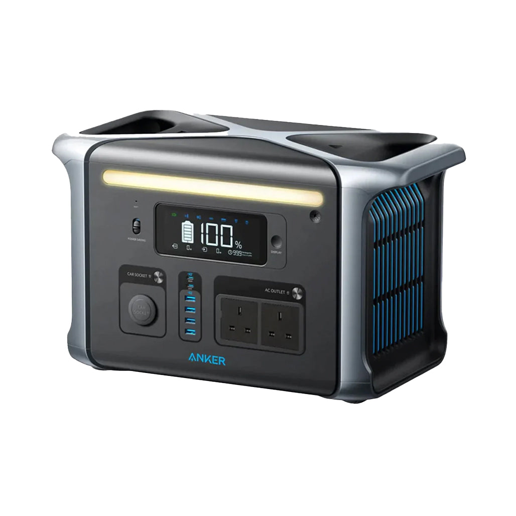 A Photo Of Anker 757 Portable Power Station - 1500W Solar Generator, 1229Wh LiFePO4 Battery for Camping, RVs, & Home Use