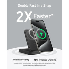 A Photo Of Anker MagGo Power Bank (6.6K) - 15W Ultra-Fast Wireless Charging, Adjustable Stand, and Magnetic Compatibility