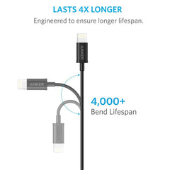 A Photo Of Anker PowerLine Select+ USB Cable with Lightning Connector – Durable & Fast Charging