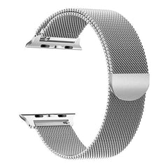 A Photo Of Stainless Steel Apple Watch Bands – 42mm, 44mm, 45mm, 49mm – Adjustable Metal Strap