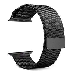 A Photo Of Stainless Steel Apple Watch Bands – 42mm, 44mm, 45mm, 49mm – Adjustable Metal Strap