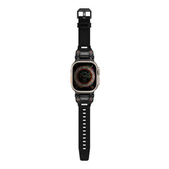 A Photo Of Skinarma Watch Band, TITON Ultra Custom-designed Stainless Steel Strap for Apple Watch 49mm | 45mm | 44mm (Black)