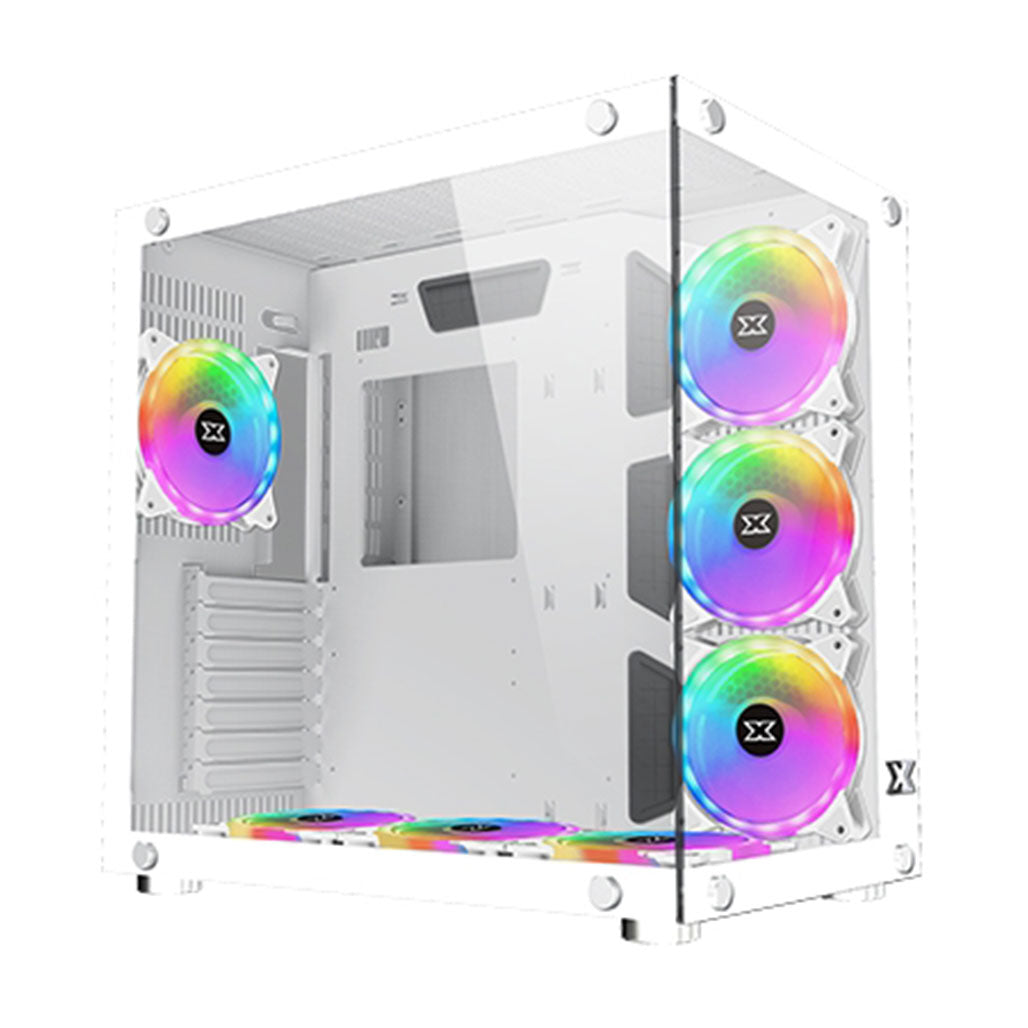 A Photo Of Xigmatek Aquarius Plus - Arctic - Mid Tower Case