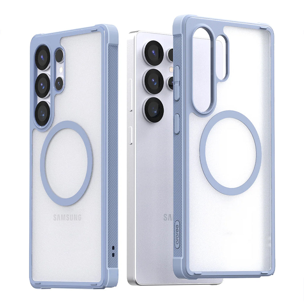 A Photo Of Araree Duple M Armor S25 Ultra Magnetic Phone Case – Shockproof, Anti-Slip, Wireless Charging Compatible