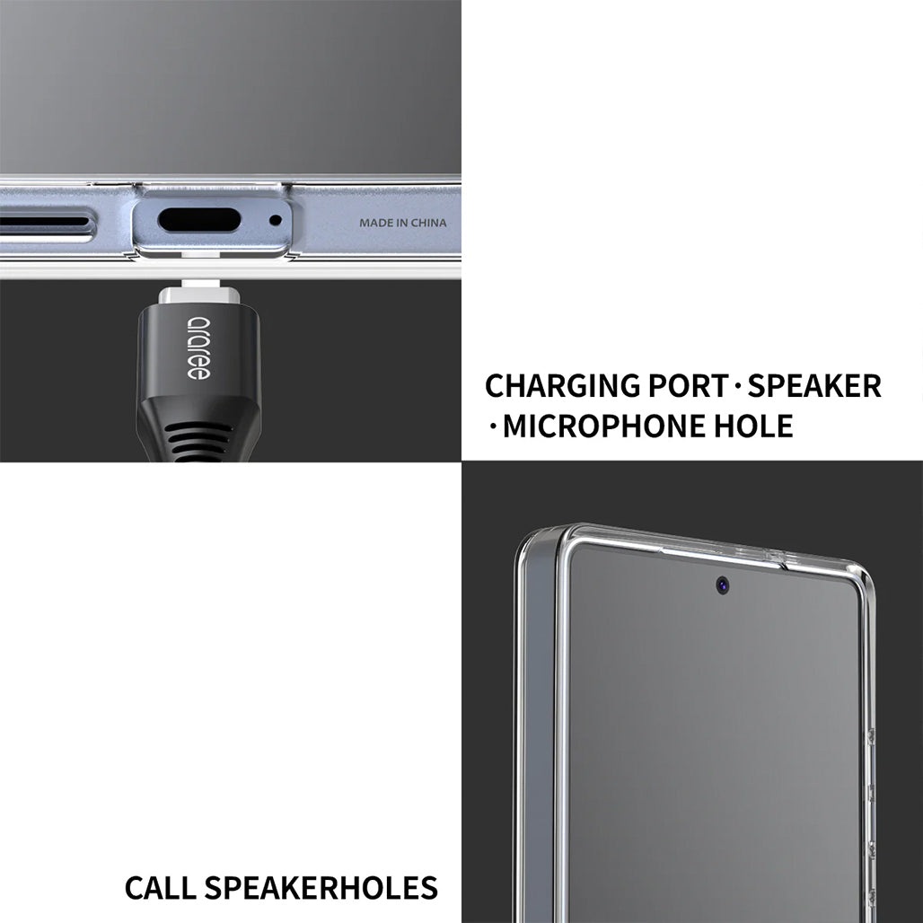 A Photo Of Araree Duple M Stand Case for Samsung Galaxy S25 Ultra – Clear Protection with Magnetic Charging & 360° Kickstand