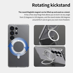 A Photo Of Araree Duple M Stand Case for Samsung Galaxy S25 Ultra – Clear Protection with Magnetic Charging & 360° Kickstand