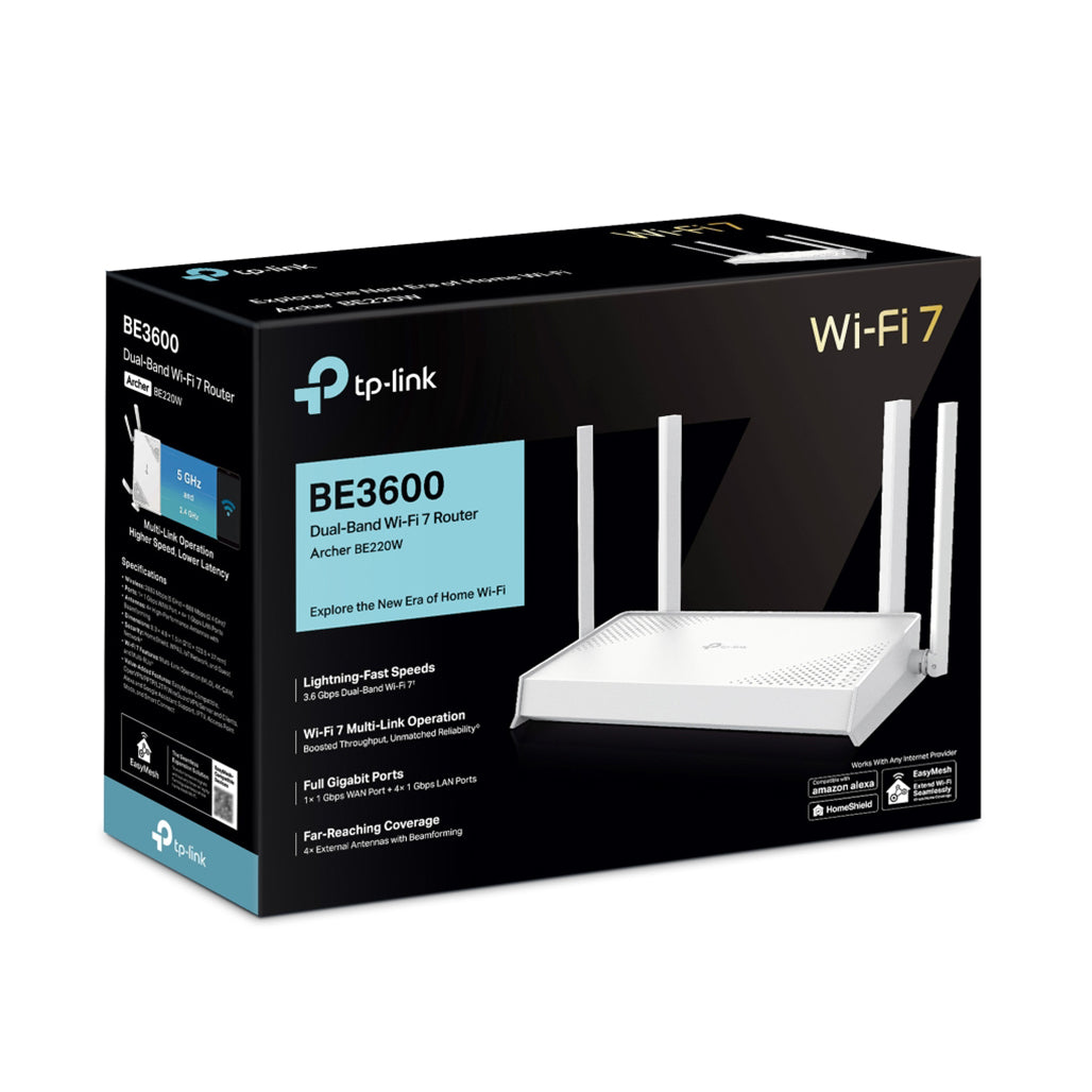 A Photo Of TP-Link Archer BE220W - BE3600 Dual-Band Wi-Fi 7 Router