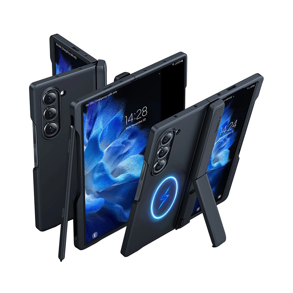 A Photo Of Torras Armor Stand Case for Samsung Galaxy Z Fold 6 – Magnetic, Shockproof, Kickstand Protection