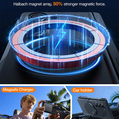 A Photo Of Torras Armor Stand Case for Samsung Galaxy Z Fold 6 – Magnetic, Shockproof, Kickstand Protection