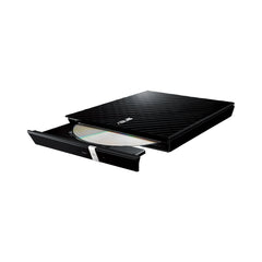A Photo Of Asus External Slim DVD-RW - SDRW-08D2S-U - Black | 8X DVD Write Speed | Diamond Cut Design | Windows & Mac Compatible