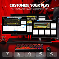 A Photo Of Attack Shark X65 PRO HE - Wireless Rapid Trigger Magnetic Gaming Keyboard