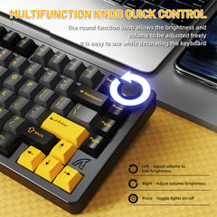 A Photo Of Attack Shark X86 Full Aluminum Wireless Mechanical Keyboard