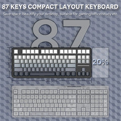 A Photo Of Attack Shark X87 Tri-Mode Gasket Mechanical Keyboard