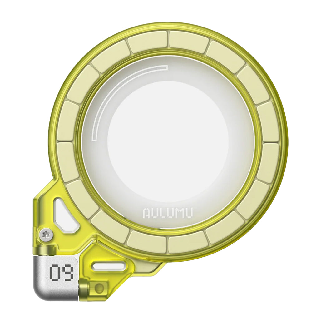 A Photo Of Aulumu G09 Ghost Transparent Infinite 360° Magnetic MagSafe Phone Ring Stand with 3-Axis 360° Rotation