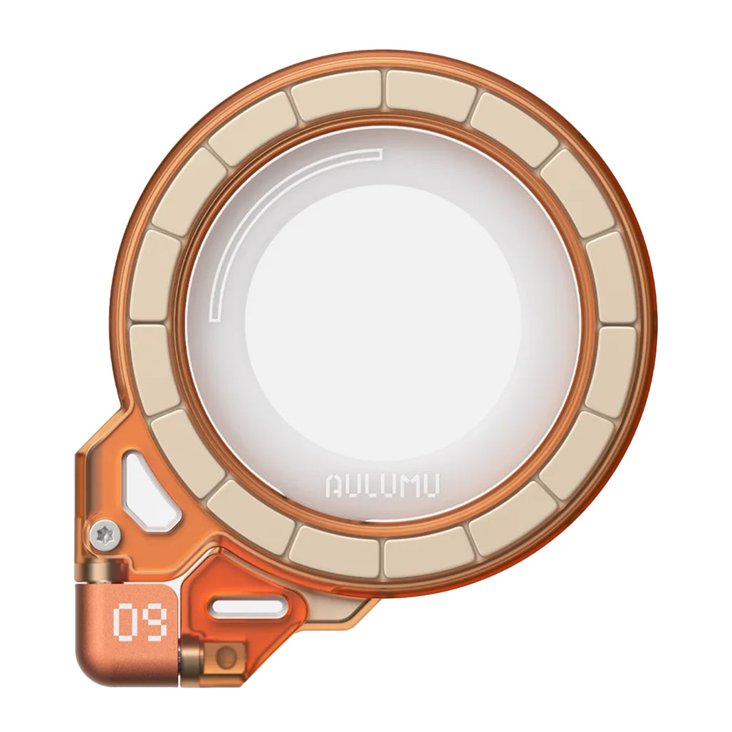 A Photo Of Aulumu G09 Ghost Transparent Infinite 360° Magnetic MagSafe Phone Ring Stand with 3-Axis 360° Rotation