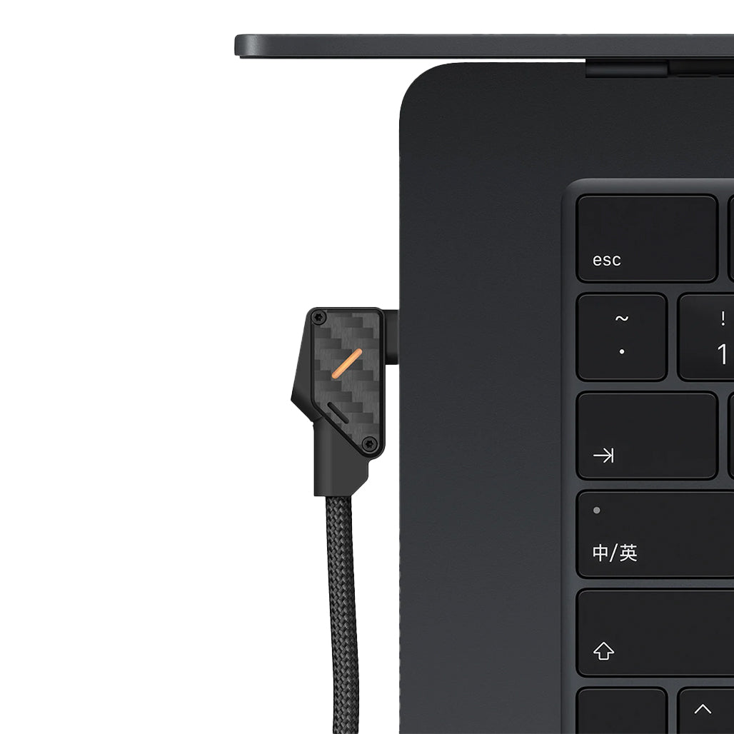A Photo Of Aulumu M07 Light Carbon 240W USB-C to USB-C Cable