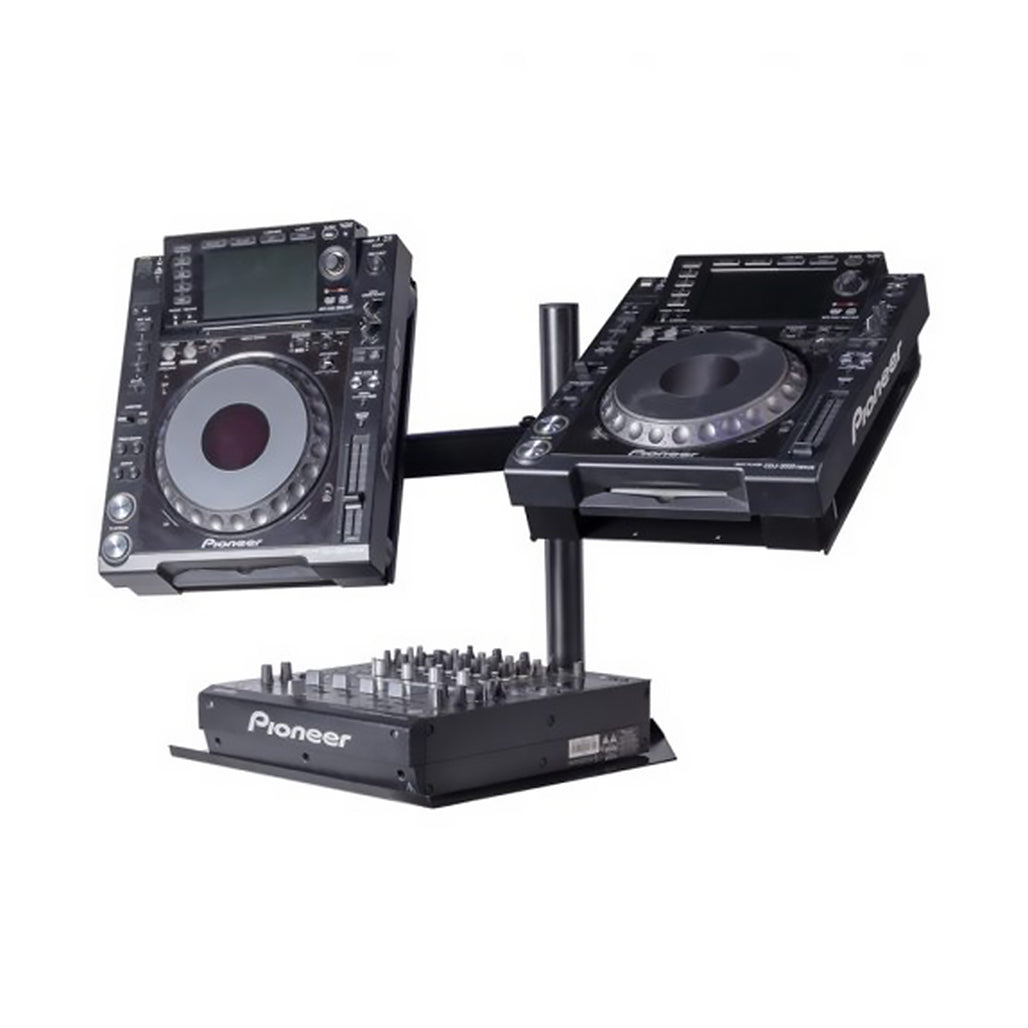 A Photo Of Headliner Avalon Dual CDJ Stand – Adjustable DJ Stand for CDJs and Mixers