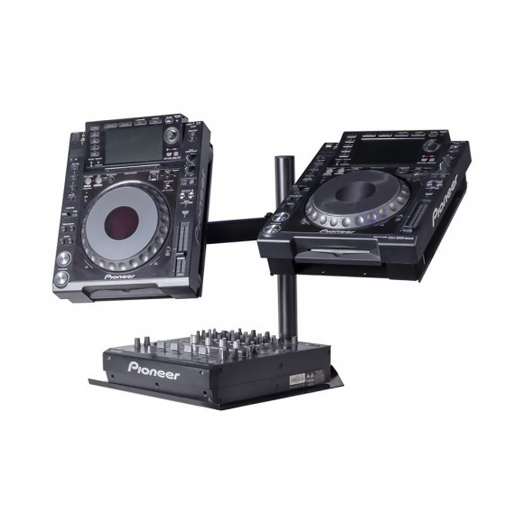 A Photo Of Headliner Avalon Dual CDJ Stand – Adjustable DJ Stand for CDJs and Mixers