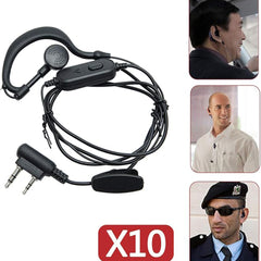 A Photo Of BAOFENG Walkie Talkie Earpiece with Mic - 2 Pin (BF210)