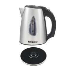 A Photo Of Beper Electric Kettle 1L 1630W Stainless Steel Wireless Design - model BB.002