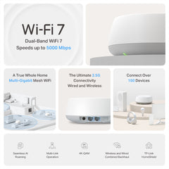 A Photo Of TP-Link Deco BE25 (2-Pack) - WiFi 7 Mesh System – BE5000