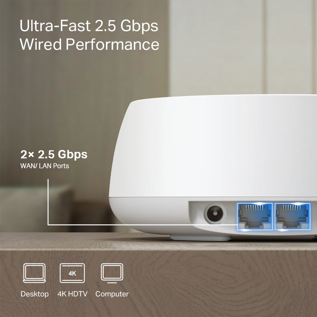 A Photo Of TP-Link Deco BE25 (2-Pack) - WiFi 7 Mesh System – BE5000