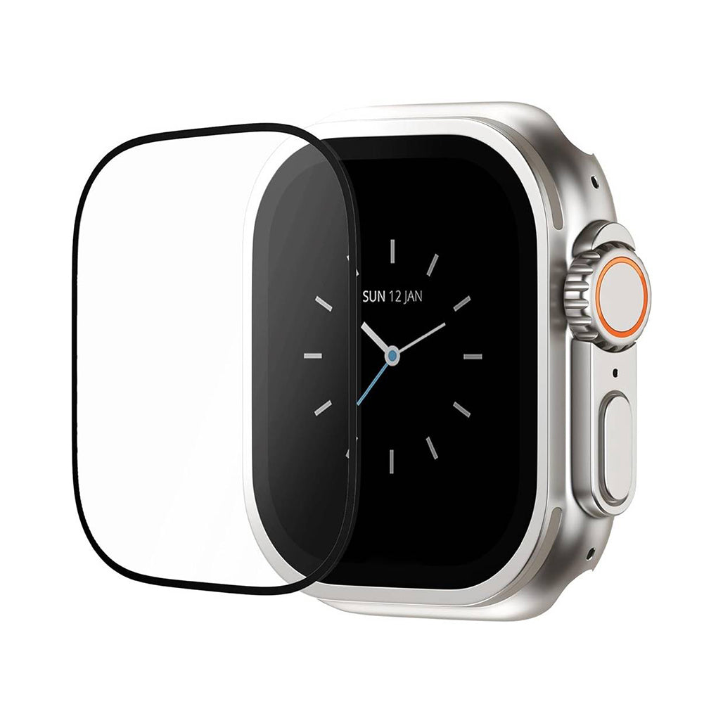 A Photo Of Blupebble Rock Series Graphene Tempered Glass Screen Protector for Apple Watch Ultra 49mm