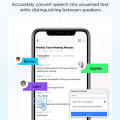 A Photo Of BOYA Notra AI Voice Recorder – Smart Transcription Device with ChatGPT & Gemini AI